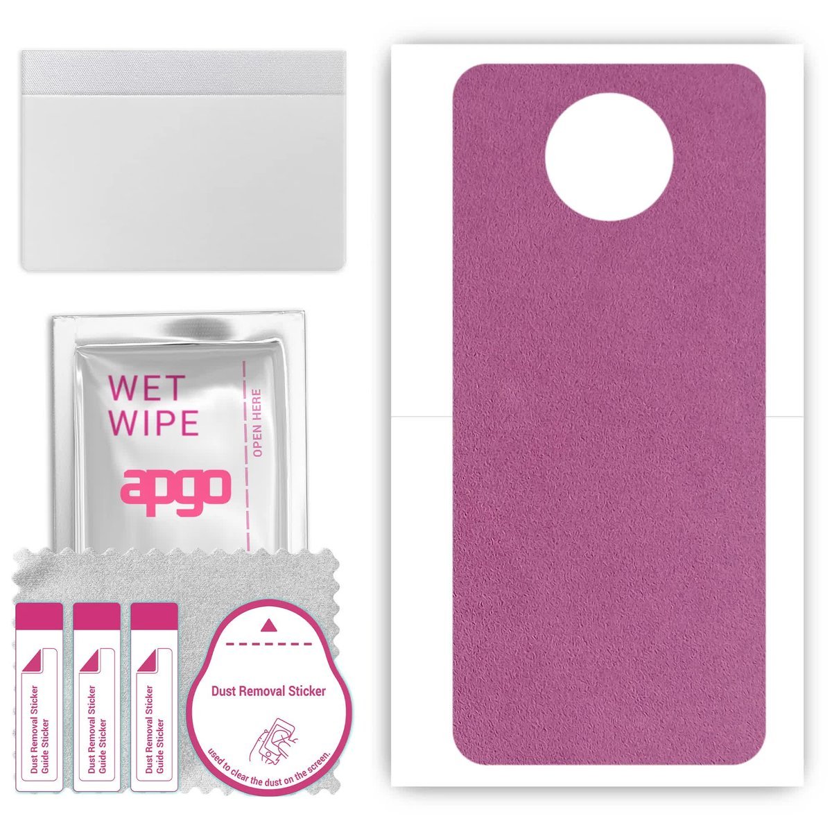 Folia naklejka skórka strukturalna na TYŁ Zamsz do Nokia 8 V 5G UW - Zamsz Fioletowy - apgo SKINS