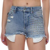 Spodenki damskie - Spodenki damskie Superdry Embroidery jeansowe-W30 - miniaturka - grafika 1