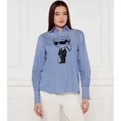 Koszule damskie - Karl Lagerfeld Koszula IKON Relaxed fit - miniaturka - grafika 1