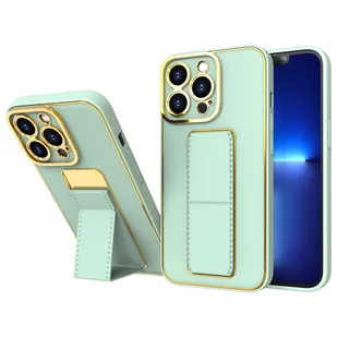 New Kickstand Case etui do iPhone 13 Pro Max z podstawką zielony - Etui i futerały do telefonów - miniaturka - grafika 1