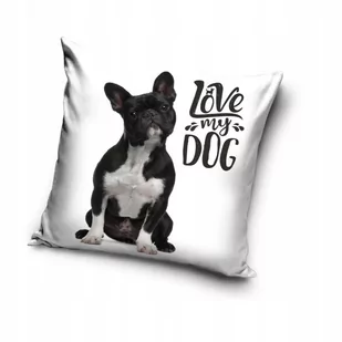 CX Poszewka Pies PNL191340 Love my Dog 40x40 cm 13029 - Poszewki na poduszki - miniaturka - grafika 1