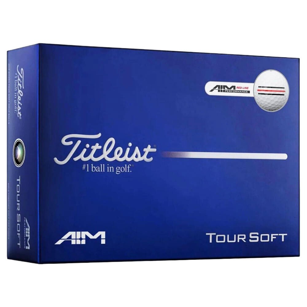 Piłki golfowe Titleist White Aim Red