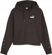 Bluzy damskie - BLUZA DAMSKA Z KAPTUREM SPORTOWA DRESOWA TAPE PUMA - miniaturka - grafika 1