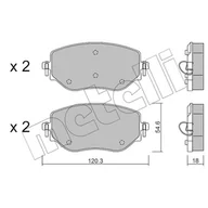 Klocki hamulcowe - Klocki hamulcowe - komplet METELLI 22-1225-0 - miniaturka - grafika 1