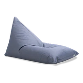 Fotele i krzesła ogrodowe - Worek siedzisko TRIANGLE Steel Grey - FOCUS GARDEN - miniaturka - grafika 1