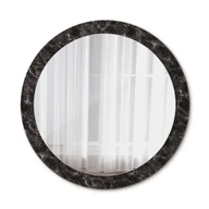 Lustra - Piękne Lustro Ścienne Okrągłe Czarny marmur 90cm - miniaturka - grafika 1