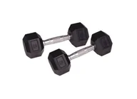 Hantle i ciężarki - InSportLine Hantla sześciokątna, 5 kg - miniaturka - grafika 1