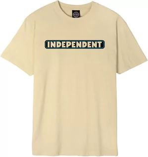 Koszulki męskie - t-shirt męski INDEPENDENT BAR LOGO TEE Sand - grafika 1