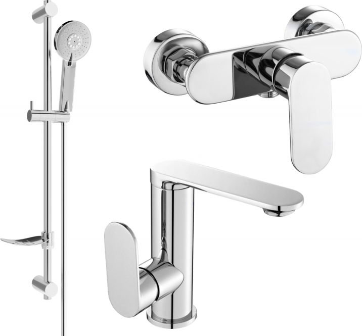 Mexen Milo DF40 zestaw prysznicowy, chrom - 713054DF40-00