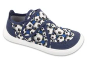 Buty dla chłopców - Trampki chłopięce barefoot Befado 140Y002 kapcie do przedszkola na rzep-32 - miniaturka - grafika 1