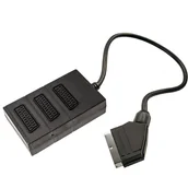Inne akcesoria audio-wideo - Rozgałęźnik EURO-3xEURO, 0,5 m - miniaturka - grafika 1