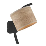 Lampy ścienne - Czarny kinkiet do sypialni TEKSAS ECO w stylu skandynawskim - miniaturka - grafika 1