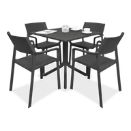Meble ogrodowe - Meble Nardi TRILL/CLIP 4+1 Antracite - miniaturka - grafika 1
