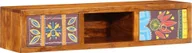 Szafki RTV - vidaXL Szafka ścienna pod TV wielokolorowa drewno akacjowe - miniaturka - grafika 1