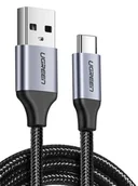 Kable - Kabel USB do USB-C QC3.0 UGREEN 1m z aluminiową wtyczką (czarny) - miniaturka - grafika 1