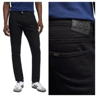 Spodnie męskie - Spodnie Jeansowe Męskie Lee Luke Czarne Slim Fit Bawełniane W34 L34 - miniaturka - grafika 1