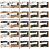 Meble kuchenne - Kuchnia Nowoczesna 4.6m Marra Narożna Z Blatem Pojemna Duża Wotan Biała Mat - miniaturka - grafika 1