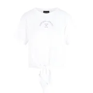 Koszulki i topy damskie - t-shirt donna emporio armani - t-shirt - bianco - miniaturka - grafika 1