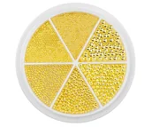 Ozdoby do paznokci - Złoty kawior, ozdoba do paznokci, 6w1 - miniaturka - grafika 1