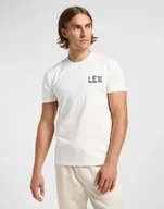 Koszulki męskie - LEE REGULAR GRAPHIC TEE ECRU 112364595 M - miniaturka - grafika 1