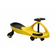 Jeździki dla dzieci - Jeździk Grawitacyjny Swing Car model 8097 Kauczukowe Koła LED żółty-czarny - miniaturka - grafika 1