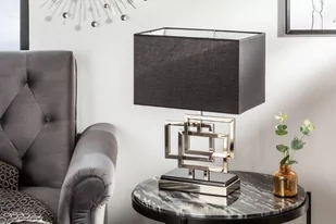 Invicta Interior Space Space :: Lampa Leonor 56 cm srebrna 39097 - Lampy stojące - miniaturka - grafika 1