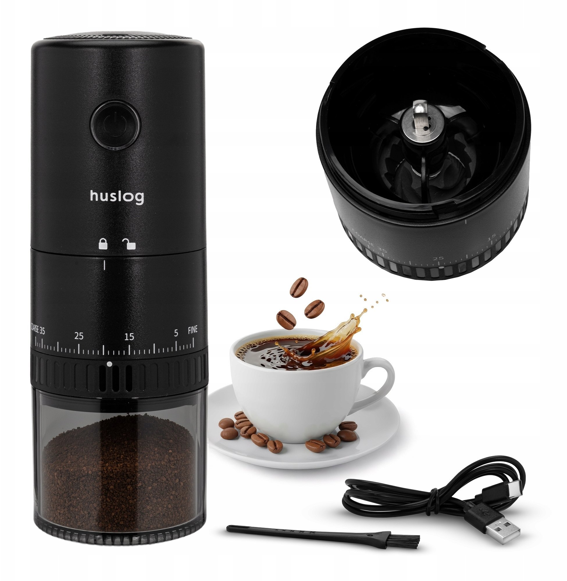 Młynek do kawy Bisetti Huslog młynek bezprzewodowy do kawy Coffeecrush