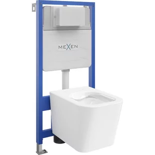 Mexen zestaw podtynkowy WC stelaż Fenix Slim z miską WC Teo, biały - Stelaże i zestawy podtynkowe do WC - miniaturka - grafika 1