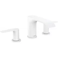 Baterie umywalkowe - Hansgrohe 75033700 Vivenis 3-otworowa bateria umywalkowa 90 z kompletem odp$157ywowym bia$158y matowy - miniaturka - grafika 1