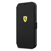 Etui i futerały do telefonów - Ferrari FESPEFLBKP12LBK iPhone 12 Pro Max 6,7" czarny/black book On Track Perforated - miniaturka - grafika 1