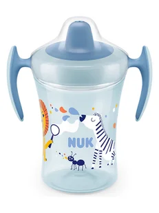 NUK Bidon "Trainer Cup" w kolorze błękitnym - 230 ml - Sztućce dla dzieci - miniaturka - grafika 1