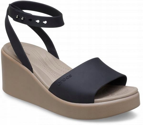 Damskie Sandały Koturn Crocs Brooklyn Ankle Strap 209406 Wedge 36-37