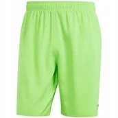 Spodenki męskie - Spodenki kąpielowe męskie adidas Solid CLX Classic-Length limonkowe IR6217 - miniaturka - grafika 1