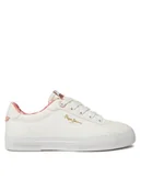 Buty dla dziewczynek - Pepe Jeans Sneakersy Kenton Bass G PGS30603 Biały - miniaturka - grafika 1