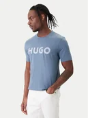 Koszulki męskie - HUGO T-Shirt Dulivio 50467556 Niebieski Regular Fit - miniaturka - grafika 1