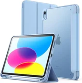 Etui do tabletów - Etui z klapką Supero do iPad 10.9 2022/11 A16 2025, niebieskie + miejsce na rysik - miniaturka - grafika 1
