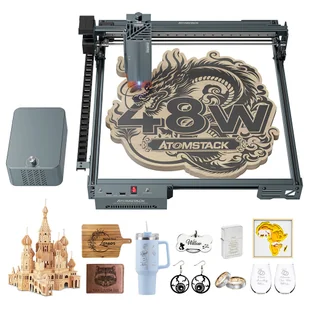 ATOMSTACK A40 Pro V2 48W Laser Engraver with Auto Air Assist 500mm/s Speed 0 01mm Precision 0 08x0 1mm Laser Spot 25mm Pau - Grawerowanie i akcesoria - miniaturka - grafika 1
