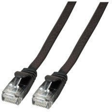 EFB Elektronik EFB kabel sieciowy czarny 0,5 m Cat6a U/UTP UTP K8107SW.0,5