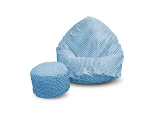 Pufa sako XXXL worek + gratis hill niebieska - Fotele i pufy dla dzieci - miniaturka - grafika 1