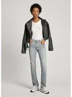 Spodenki damskie - Pepe Jeans Dżinsy - Slim fit - w kolorze jasnoszarym - miniaturka - grafika 1