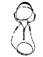 Maskotki i pluszaki - Ogłowie dla Hobby Horse A3-A4 - typ bosal w kolorze niebieskim z wodzami - miniaturka - grafika 1