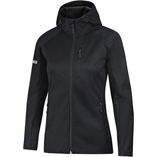 JAKO Damska kurtka softshell Light, czarna, 36, 7605