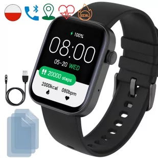 Rubicon Star Czarny - Smartwatch - miniaturka - grafika 1