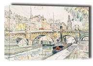 Obrazy i zdjęcia na płótnie - Tugboat at the Pont Neuf, Paris, Paul Signac - obraz na płótnie Wymiar do wyboru: 50x40 cm - miniaturka - grafika 1