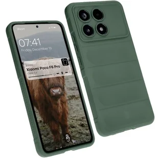 Bizon Pancerne etui Case Tur do Xiaomi Poco F6 Pro, ciemnozielone - Etui i futerały do telefonów - miniaturka - grafika 1