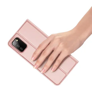 Dux Ducis Skin Pro kabura etui pokrowiec z klapką Samsung Galaxy A02s EU różowy - Etui i futerały do telefonów - miniaturka - grafika 7