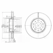 Tarcze hamulcowe - Tarcza hamulcowa DELPHI BG3513 - miniaturka - grafika 1
