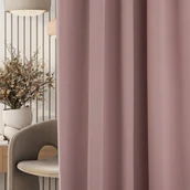 Zasłony - Zasłona zaciemniająca na taśmie marszczącej pudrowy róż 140 x 280 cm 1 szt. - miniaturka - grafika 1