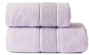 Ręczniki - Ręcznik kąpielowy 50x90 lila frotte bawełniany fioletowy Naomi - miniaturka - grafika 1