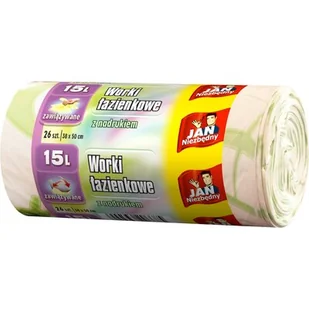 Jan Niezbędny WORKI ŁAZIENKOWE ZAWIĄZYWANE 15L 26 SZTUK 8571017699 - Worki na śmieci - miniaturka - grafika 1